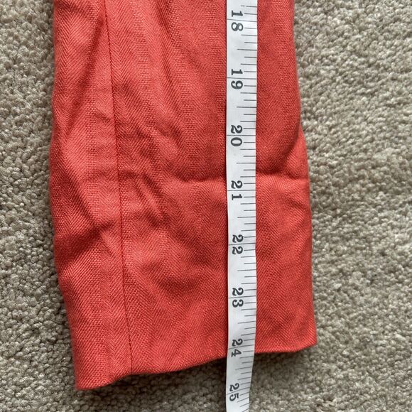 J Crew Schoolboy Blazer Womens 6 Coral Pink Orange Preppy Career Teacher Light - Picture 7 of 9